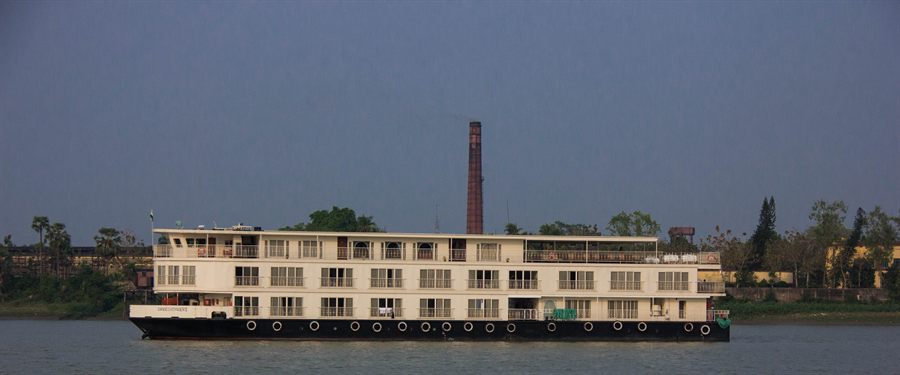 River cruise ship on the Ganges